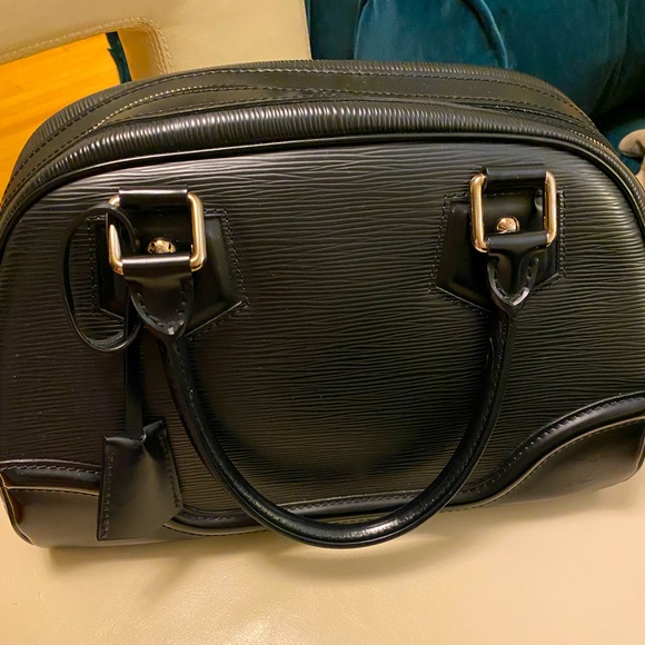 Louis Vuitton Handbags - Louis Vuitton Black Epi Bowling Montaigne